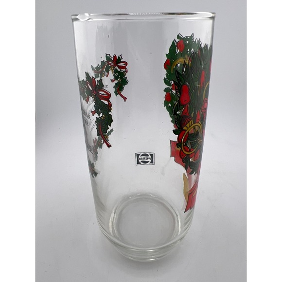Pepsi 5th Day Christmas Glass Golden RIng Tree‎ Vintage 1980s Nostalgia - Picture 4 of 7